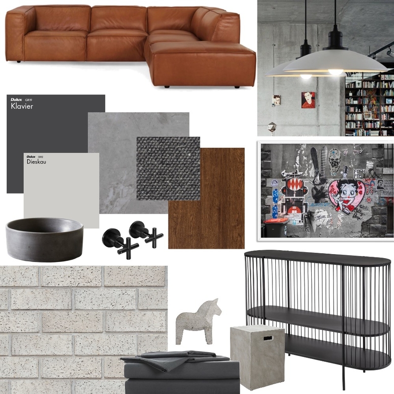 Industrial Mood Board by Tiffanie Alexander Interiors on Style Sourcebook