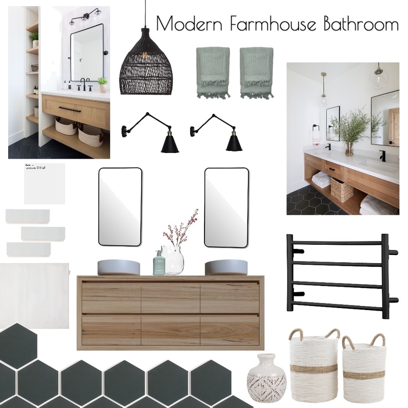 modern farmhouse bathroom Mood Board by anita marie.santo on Style Sourcebook