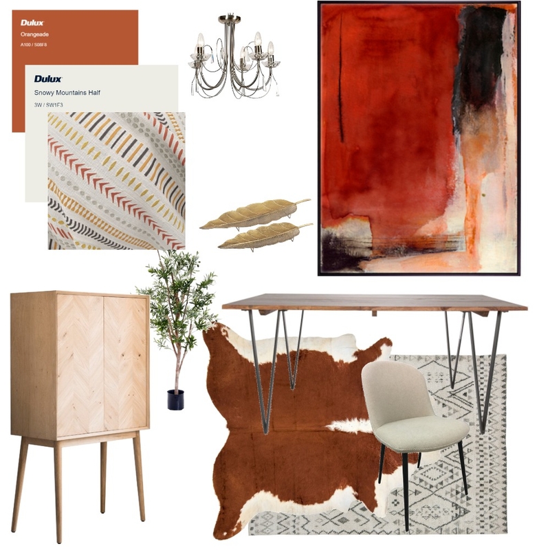 Module 9 Dining Room Mood Board by Lien on Style Sourcebook