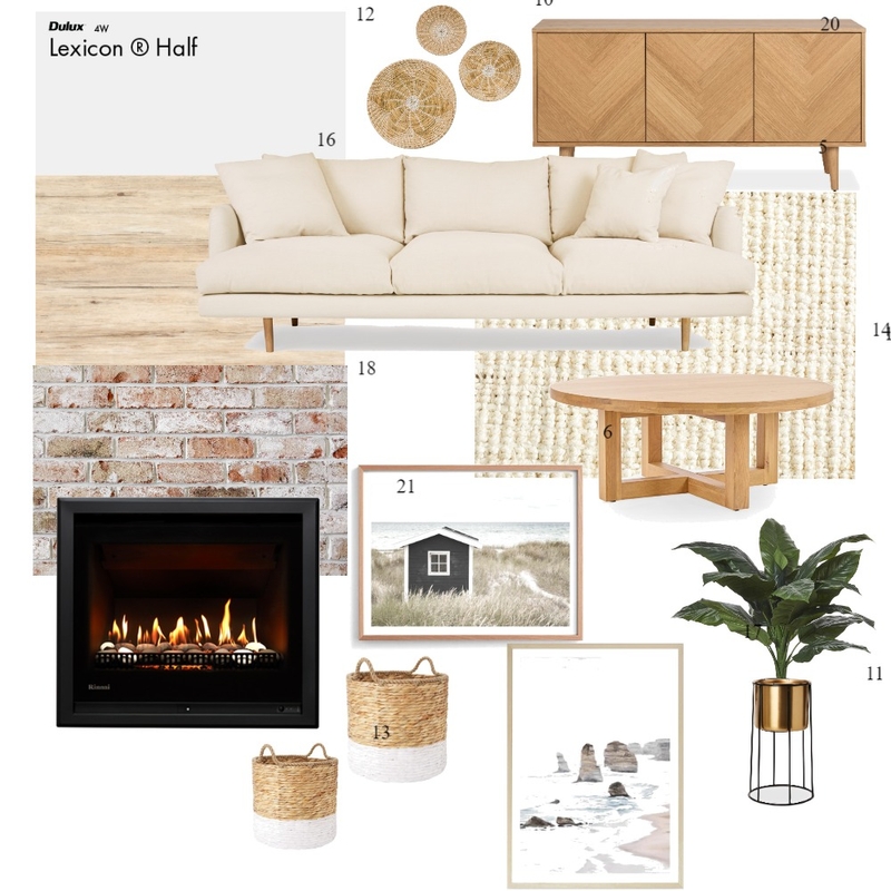 Natural/Contemporary Living Room Mood Board by Rochelle20 on Style Sourcebook