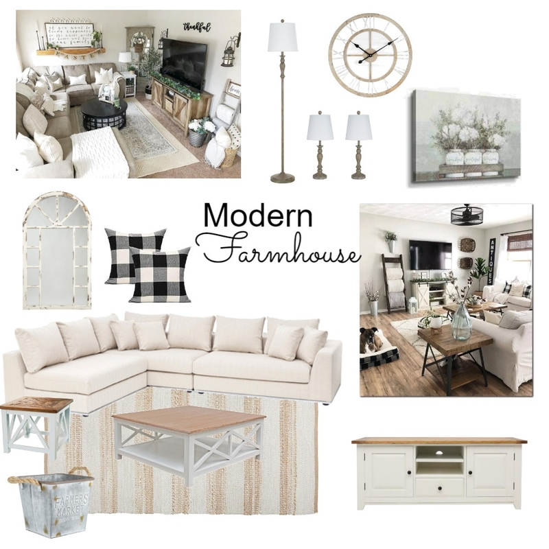 Modern Farmhouse Mood Board by melriley15 on Style Sourcebook