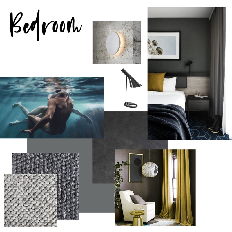 Bedroom - Dark Gray Mood Board by LG Interior Design on Style Sourcebook