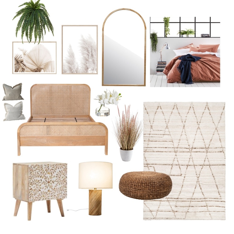 BoHo bedroom Mood Board by Style by Sisters on Style Sourcebook