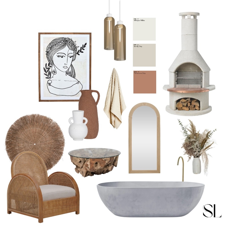 Neutral Bathroom Mood Board by Shannah Lea on Style Sourcebook