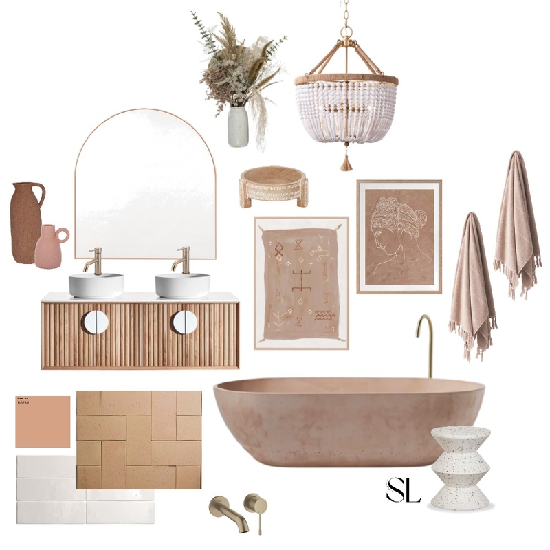 Neutral bathroom Mood Board by Shannah Lea on Style Sourcebook