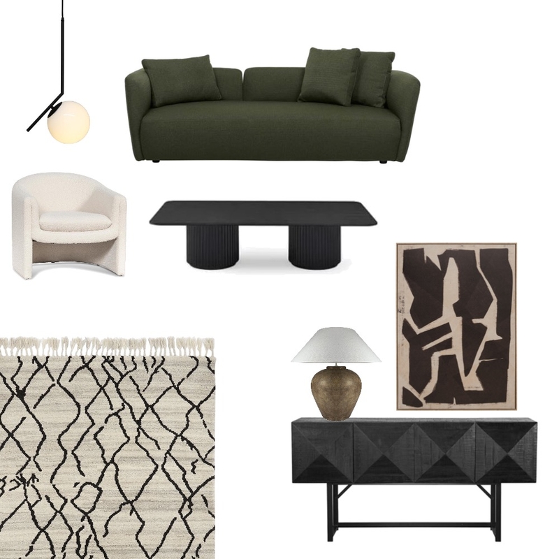 Geometric Living Room Mood Board by Airey Interiors on Style Sourcebook