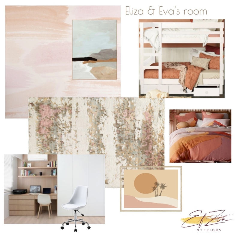 Loula Morris - girls' room 3 Mood Board by EF ZIN Interiors on Style Sourcebook