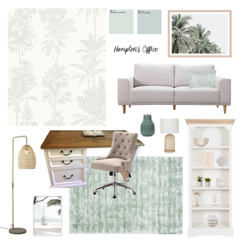 Hampton Office Mood Board by Megan Woodgate Interiors on Style Sourcebook