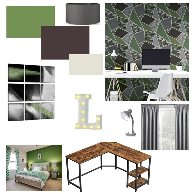 teen green large room with given wardrobe Mood Board by kellyk on Style Sourcebook