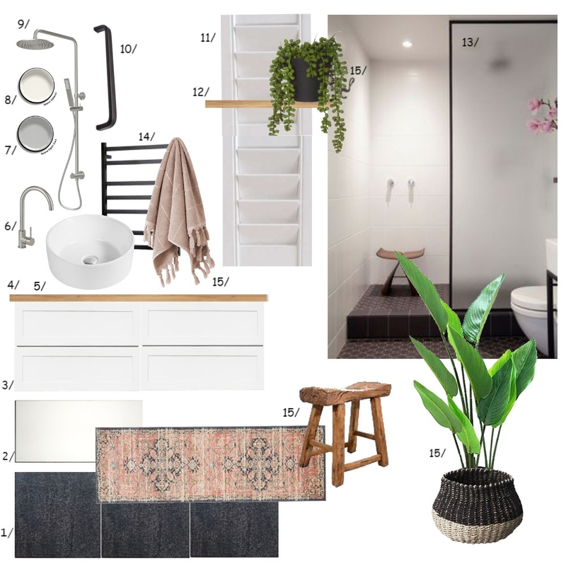 Riks Bathroom Mood Board by Carlie Kennedy on Style Sourcebook