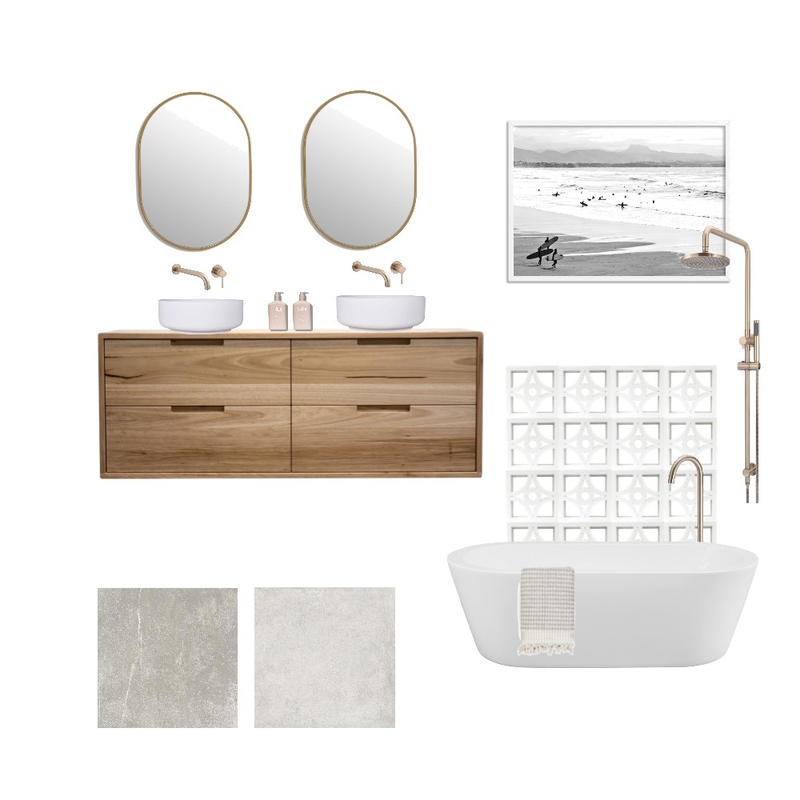 Coastal Bathroom Mood Board by Eastside Studios on Style Sourcebook