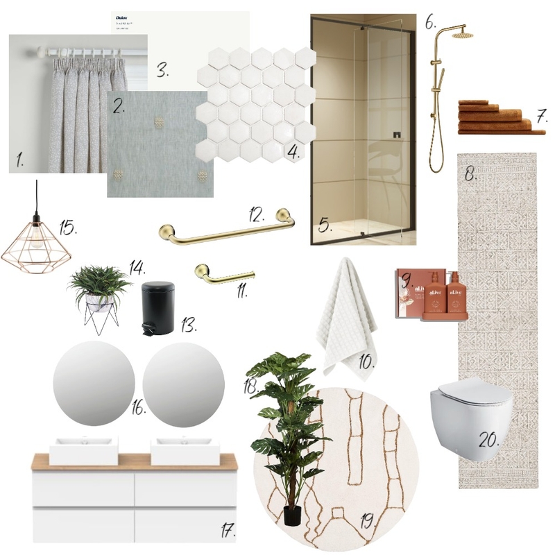 module 9 Bathroom/wc Mood Board by Lien on Style Sourcebook