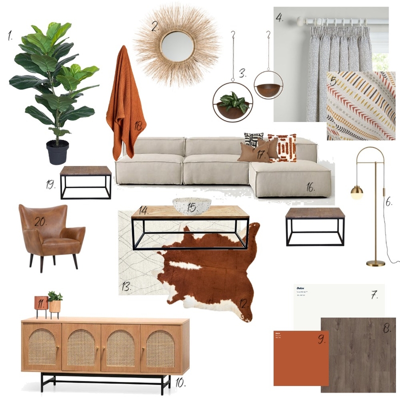 module 9 Living Room Mood Board by Lien on Style Sourcebook