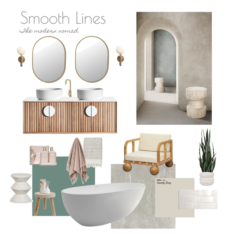 Smooth Lines Bathroom Mood Board by Sharna Seymour on Style Sourcebook