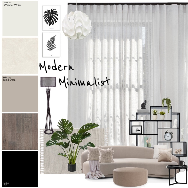 Modern Minimalist Mood Board by Nicole Beavis on Style Sourcebook