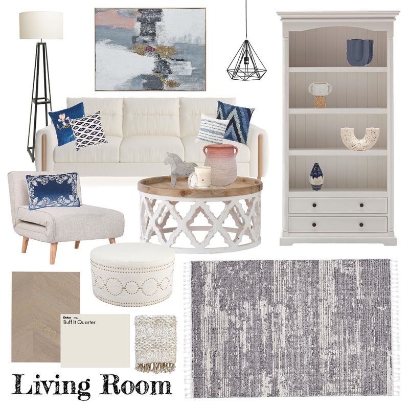 Modern Farmhouse: Living Room Mood Board by Mia Rose Donovan on Style Sourcebook