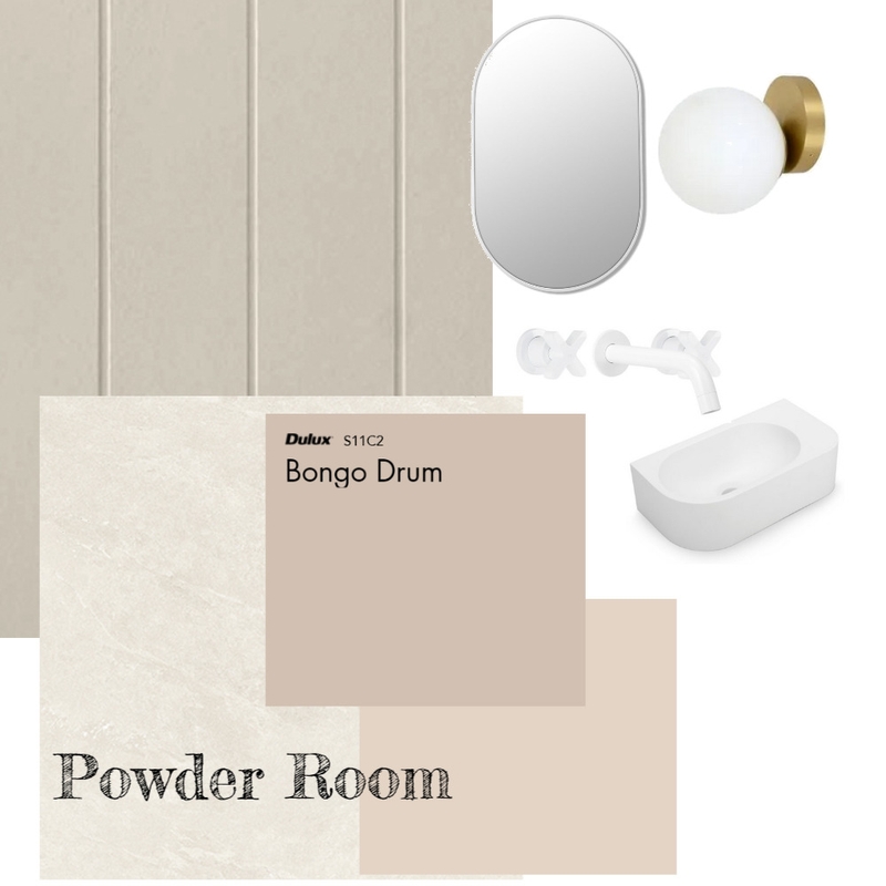 Tweed Powder Room Mood Board by Lyndall Shepherd on Style Sourcebook