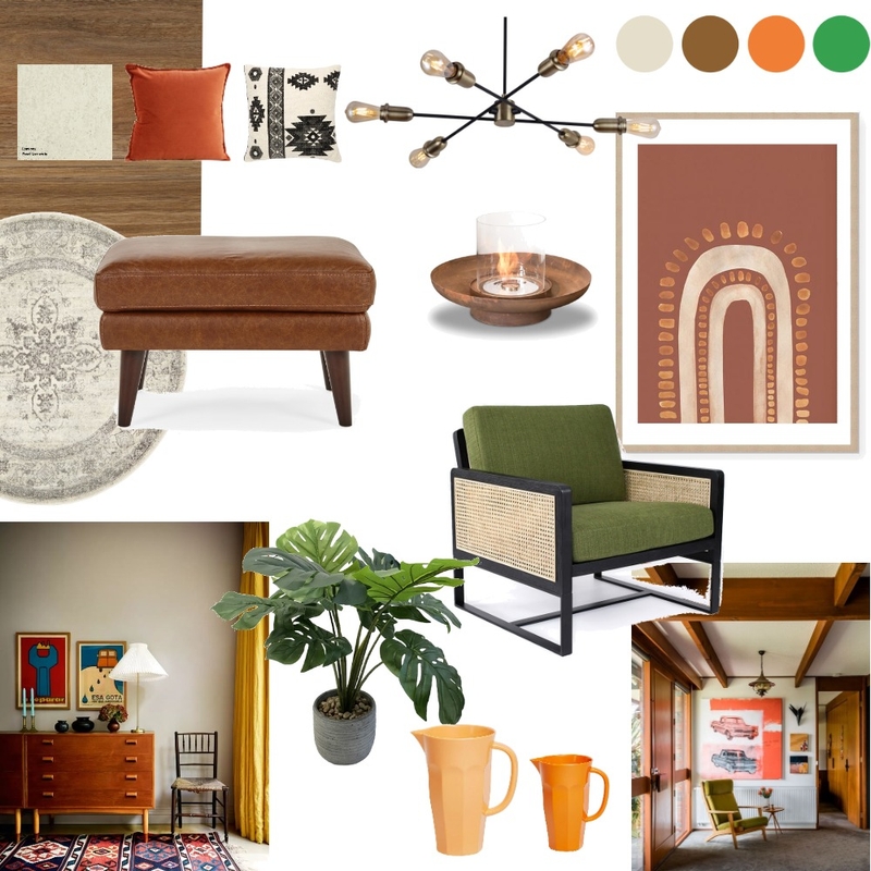 Mid-century modern Mood Board by Minami Yokokawa on Style Sourcebook