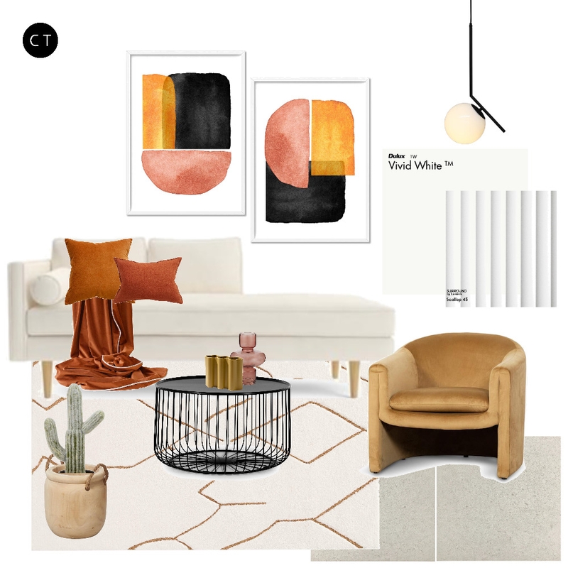 Modern minimal living room Mood Board by Carly Thorsen Interior Design on Style Sourcebook