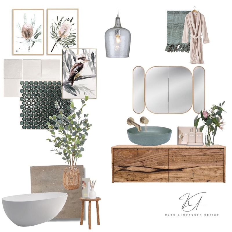 Dream Australiana Inspired Bathroom Mood Board by Kaleexander on Style Sourcebook