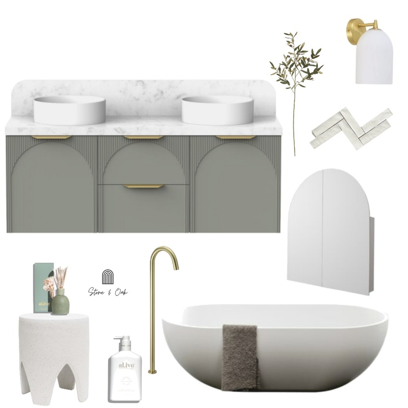 bathroom a & l comp draft Mood Board by Stone and Oak on Style Sourcebook