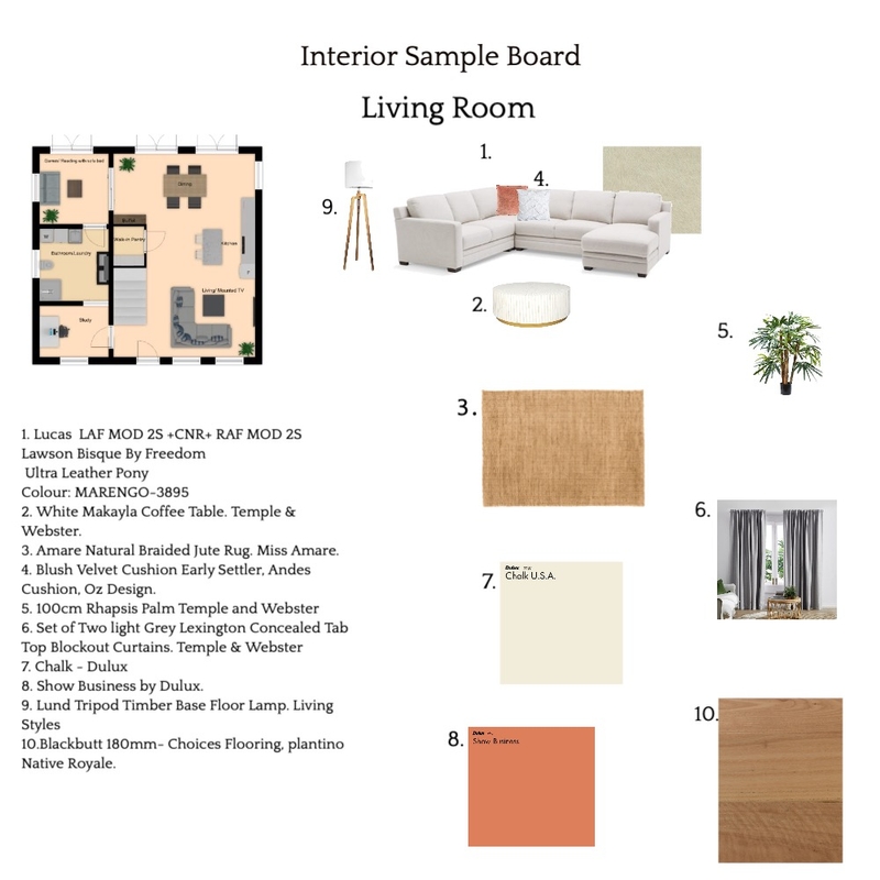 Interior Design Sample Mood Board by Interiors By Paul on Style Sourcebook