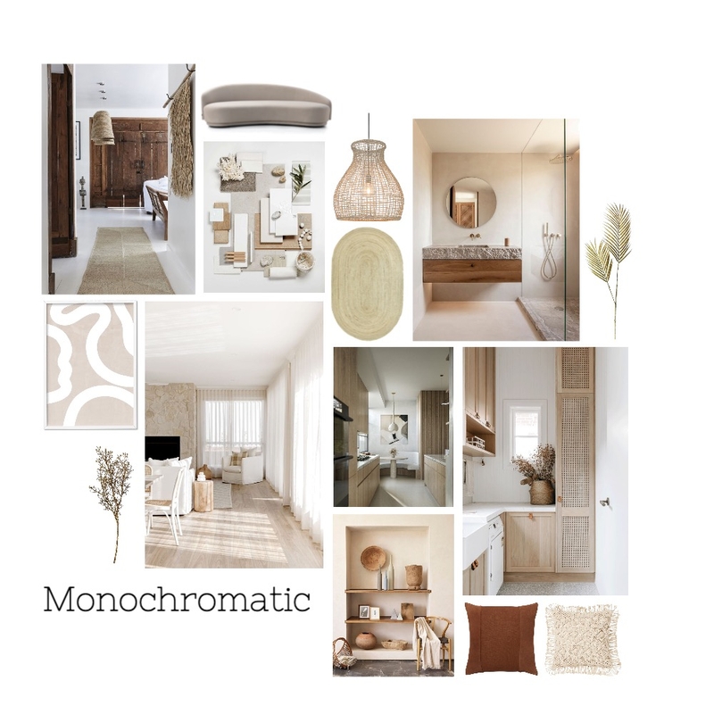 monochromatic Mood Board by Emmie on Style Sourcebook