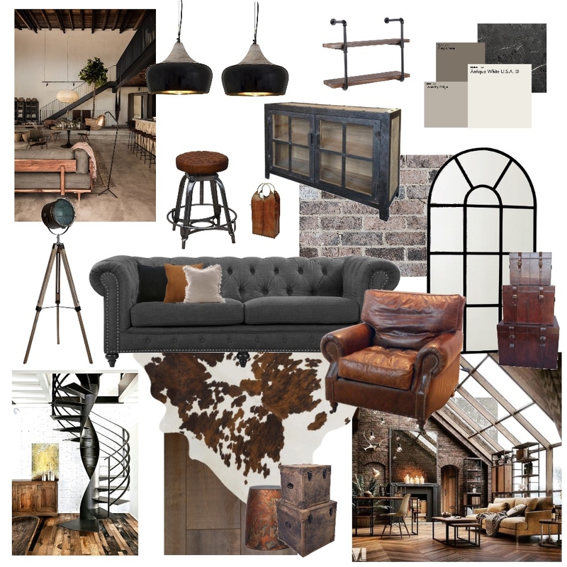 Industrial Mood Board by Rose Adams on Style Sourcebook