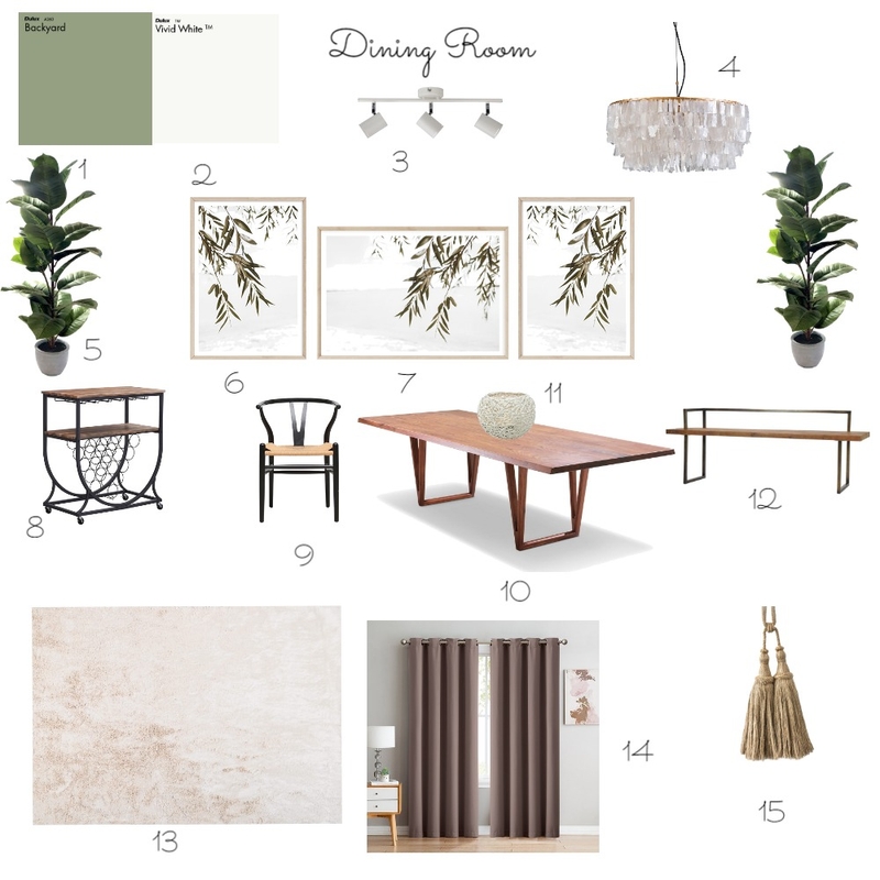 Ding Room Mood Board by Sarah Falconer on Style Sourcebook