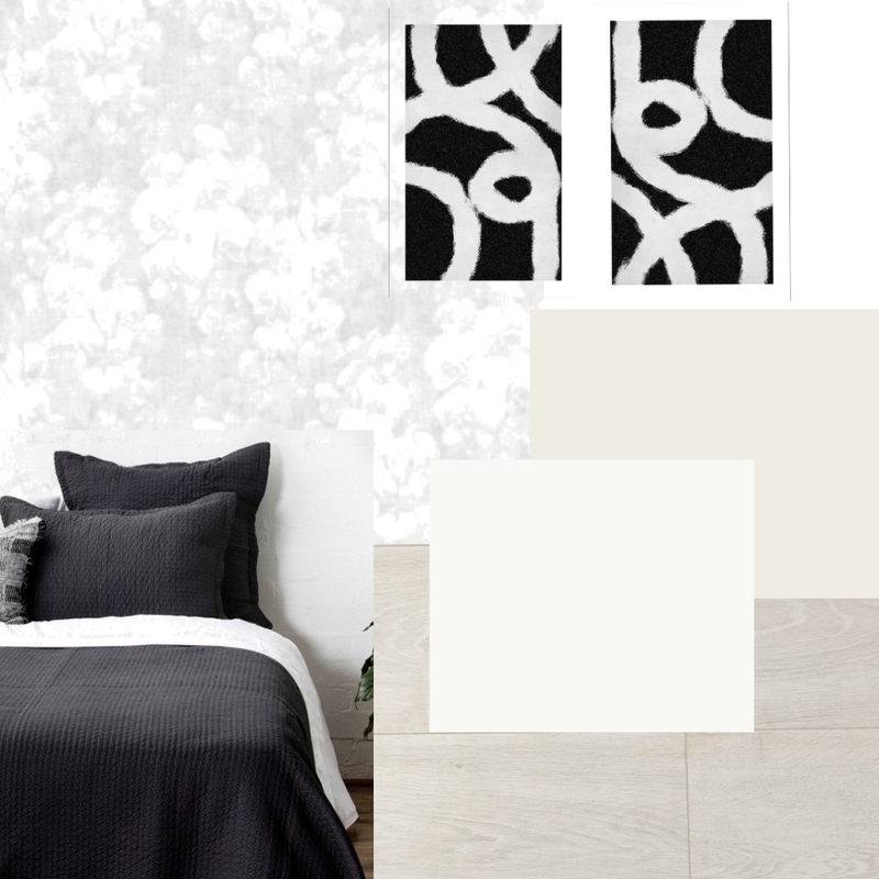 Achromatic Bedroom Mood Board by ALI Studio on Style Sourcebook