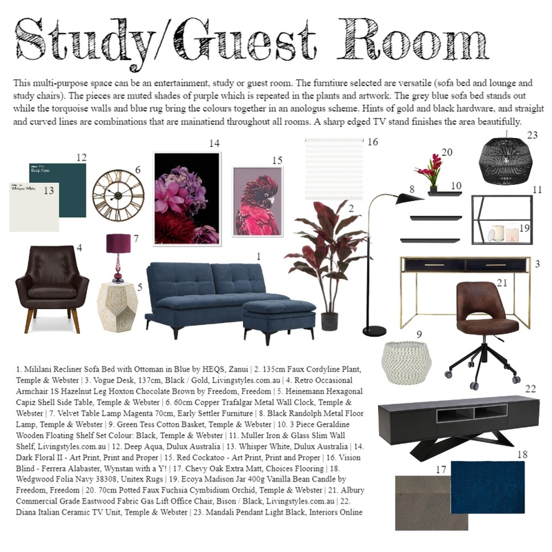 Study Mood Board by Bree.Nguyen on Style Sourcebook