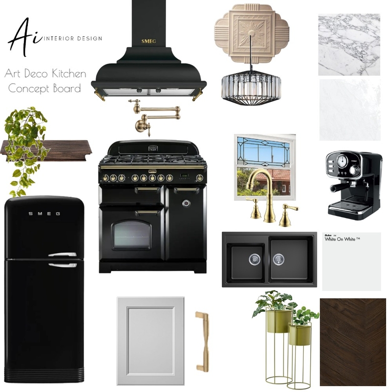 Art Deco Kitchen Mood Board by aiinteriordesign on Style Sourcebook