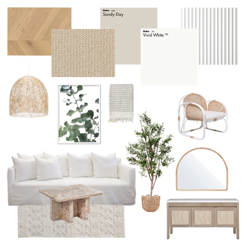 Beach/Scandi Living Room Mood Board by taylah c on Style Sourcebook