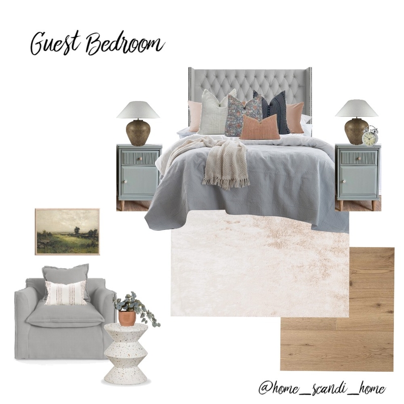 Guest Bedroom - bedside table option 1 Mood Board by @home_scandi_home on Style Sourcebook