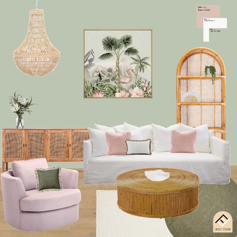 pink and sage Mood Board by Five Files Design Studio on Style Sourcebook