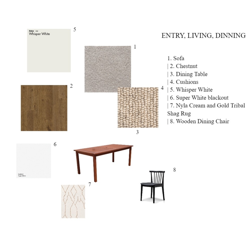 ENTRY LIVING DINNING Mood Board by silana ortega on Style Sourcebook