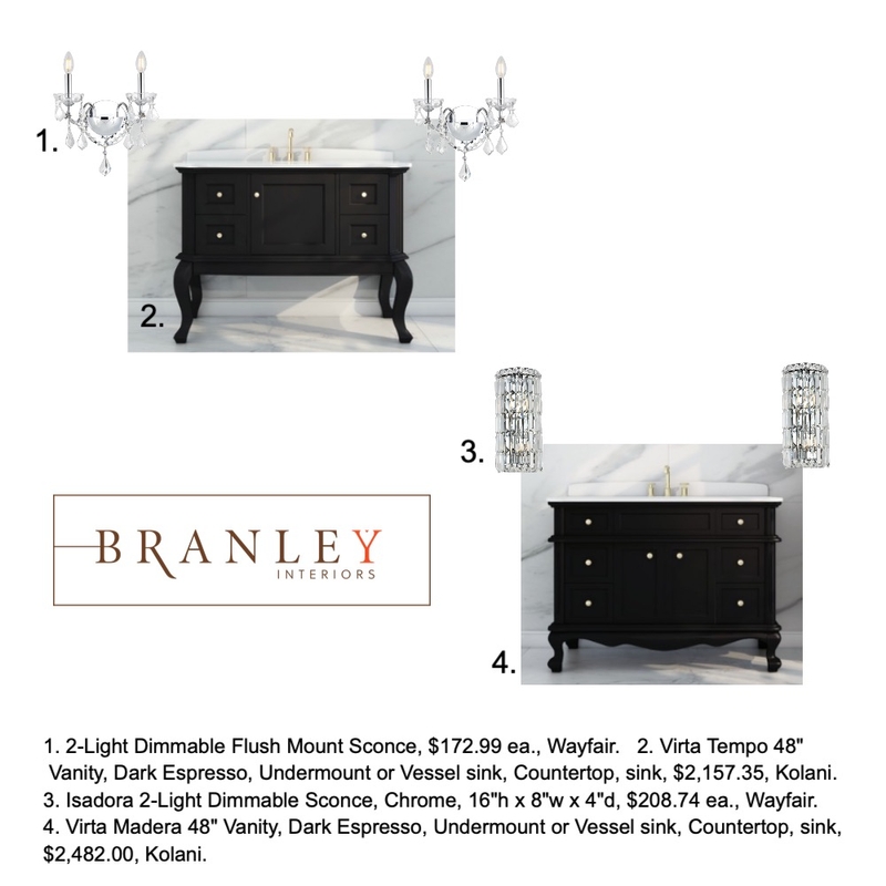 Kristjanson Vanities, lights Mood Board by Cindy S on Style Sourcebook