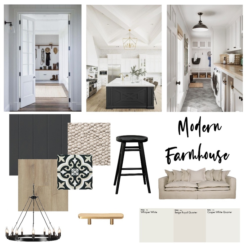 Modern Farmhouse Moodboard Mood Board by Sarah Bragias on Style Sourcebook