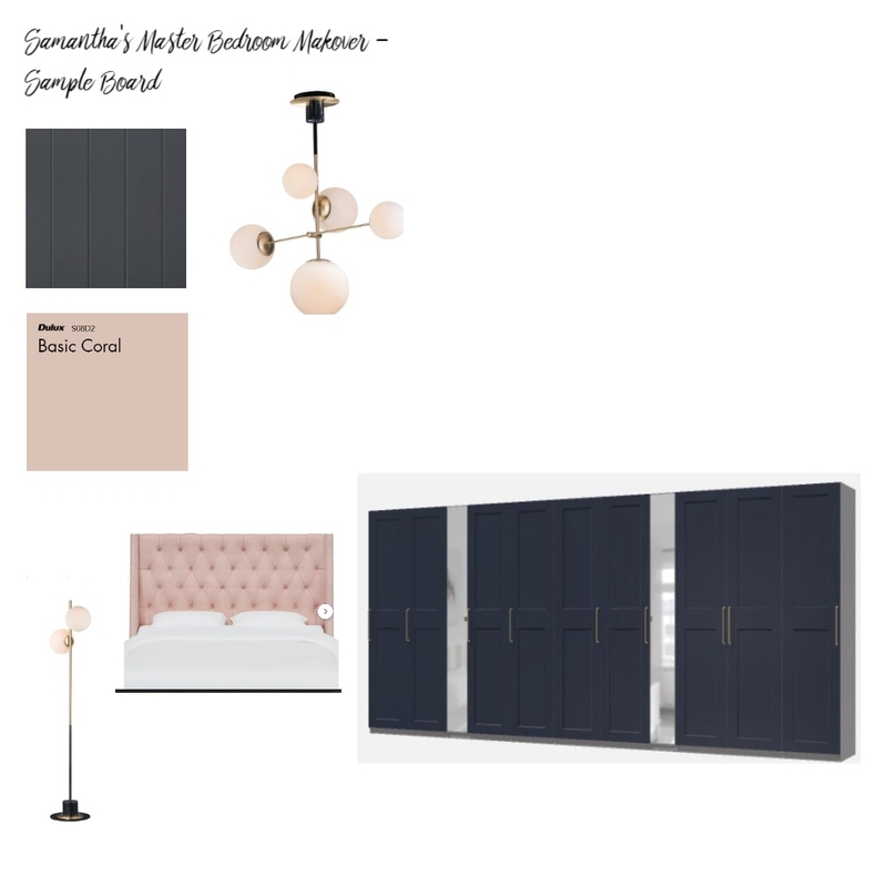 Samantha's Master Bedroom Sample Board Mood Board by Shona's Designs on Style Sourcebook