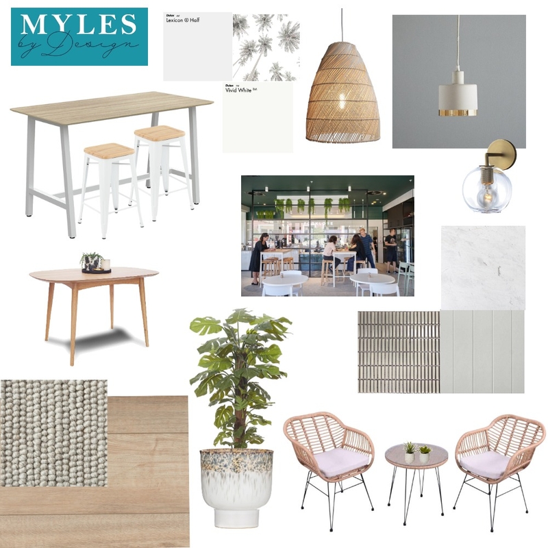 Candlewood Cafe - Mood Board Option 1 Mood Board by Myles By Design on Style Sourcebook