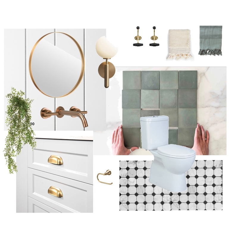 Traditional Powder Room Mood Board by tahirih on Style Sourcebook