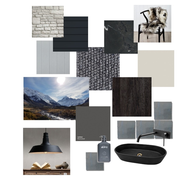 Dark Scheme Mood Board by SnowFox Build on Style Sourcebook