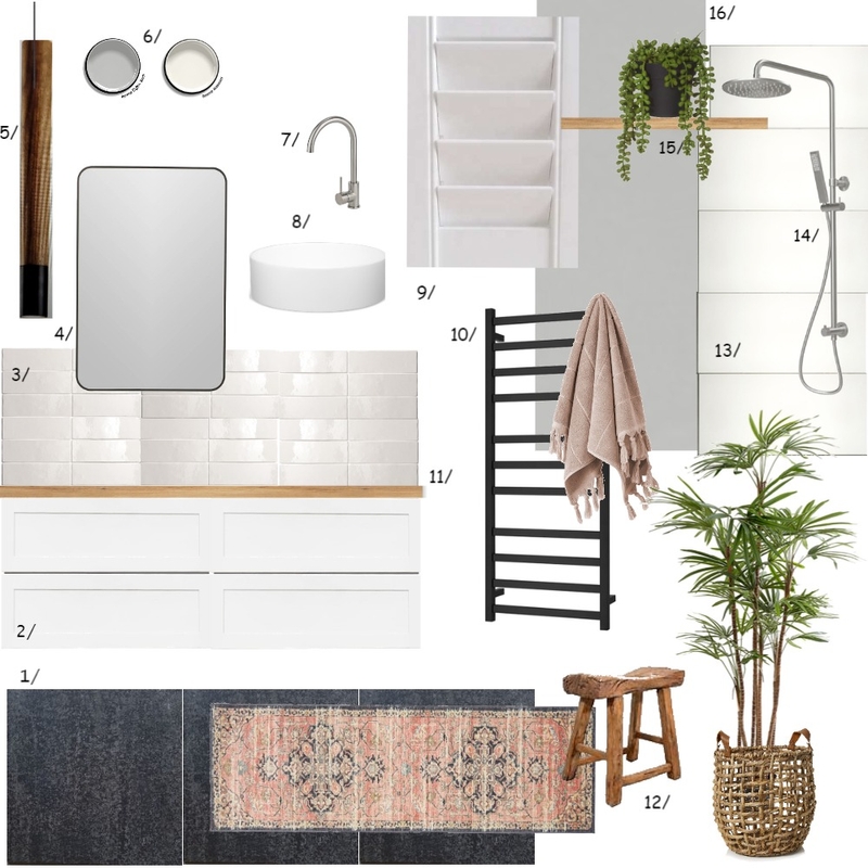 Riks Bathroom Mood Board by Carlie Kennedy on Style Sourcebook