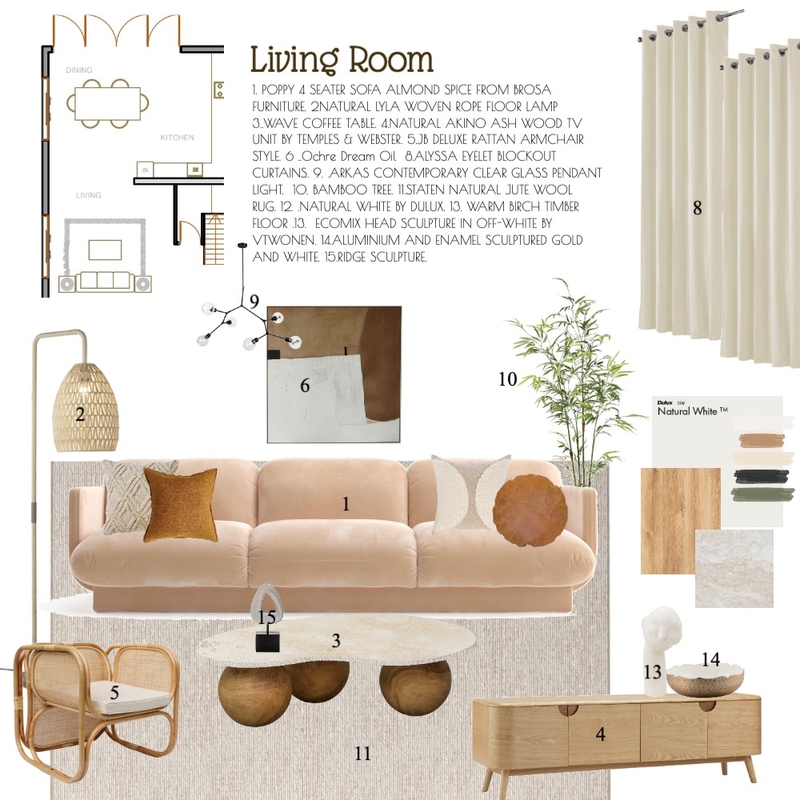 wabi sabi living room Mood Board by Vianney on Style Sourcebook