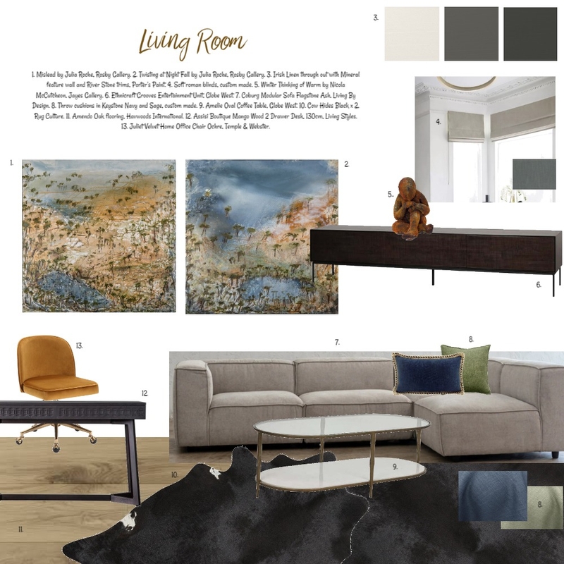 Living Mood Board by emmagaggin on Style Sourcebook