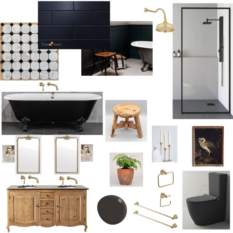 Gothic Bathroom Mood Board by KimmyG on Style Sourcebook