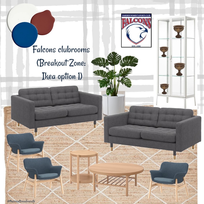 Falcons clubrooms_Breakout zone A - Ikea Mood Board by The Creative Advocate on Style Sourcebook