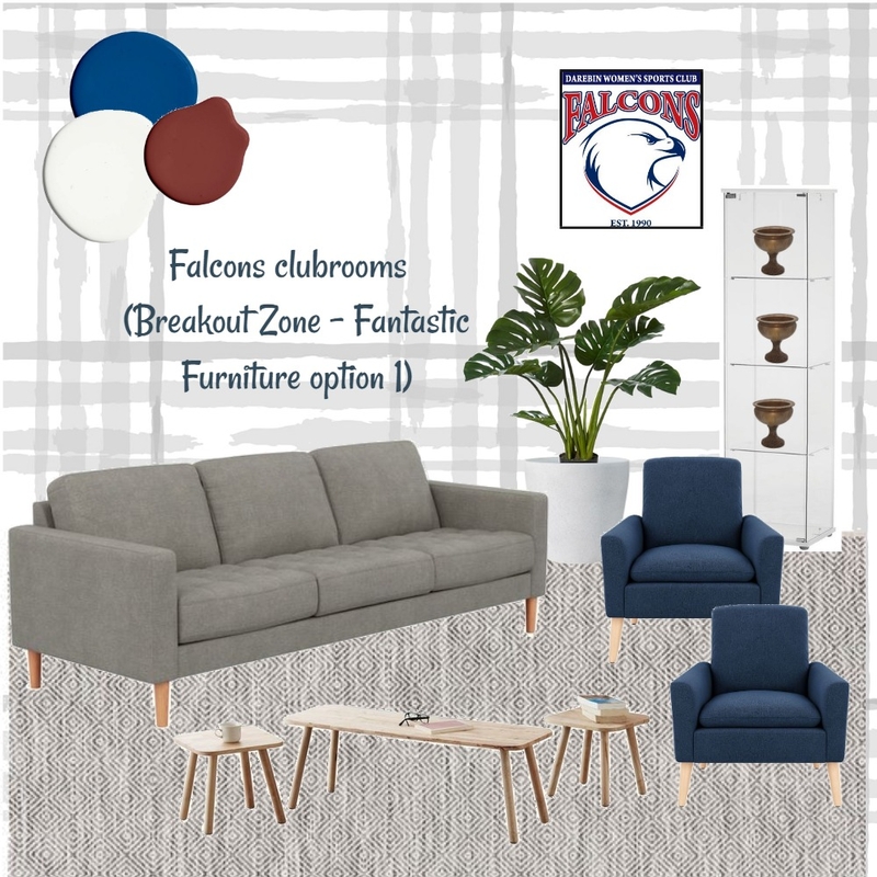 Falcons clubrooms_Fantastic Furniture v1 Mood Board by The Creative Advocate on Style Sourcebook