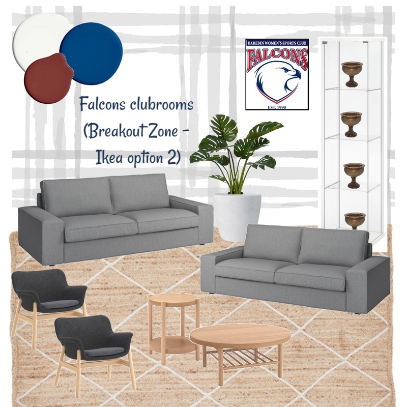 Falcons clubrooms_Breakout zone Ikea option 2 Mood Board by The Creative Advocate on Style Sourcebook