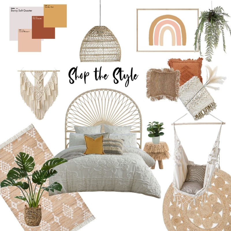 Boho Bedroom Mood Board by Lucey Lane Interiors on Style Sourcebook